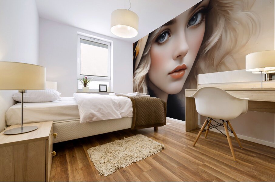 Agatha Moreira Likeness By ISHISH Mural print