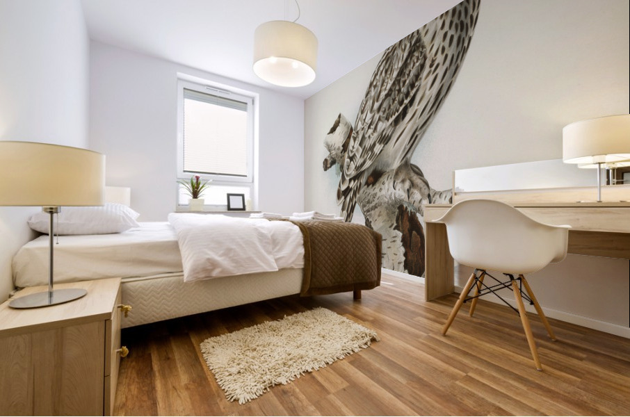 Strix uralensis ♀ Mural print