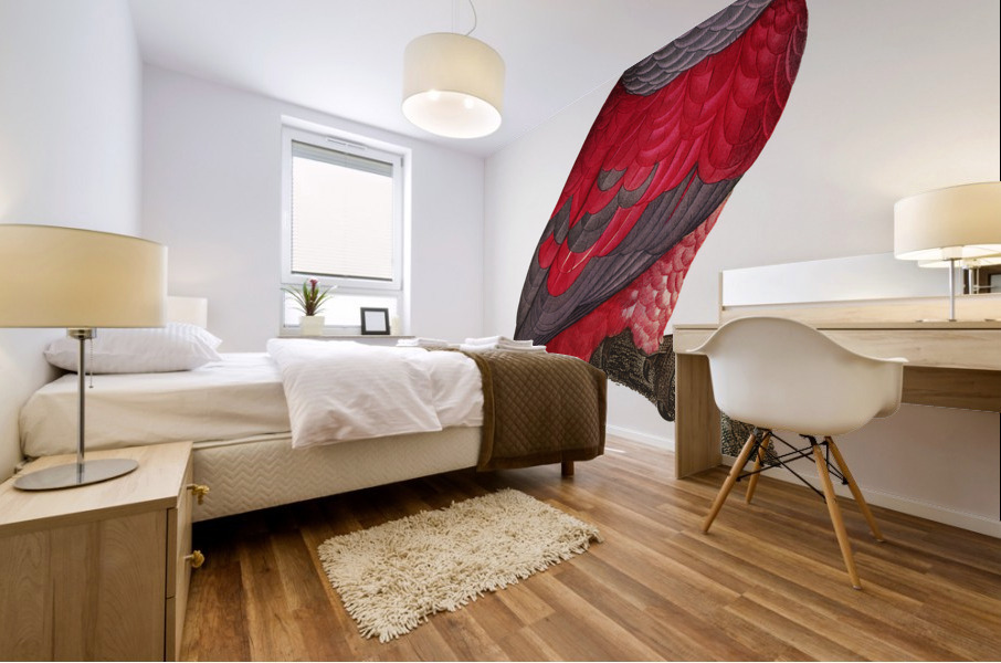 African grey parrot  Mural print