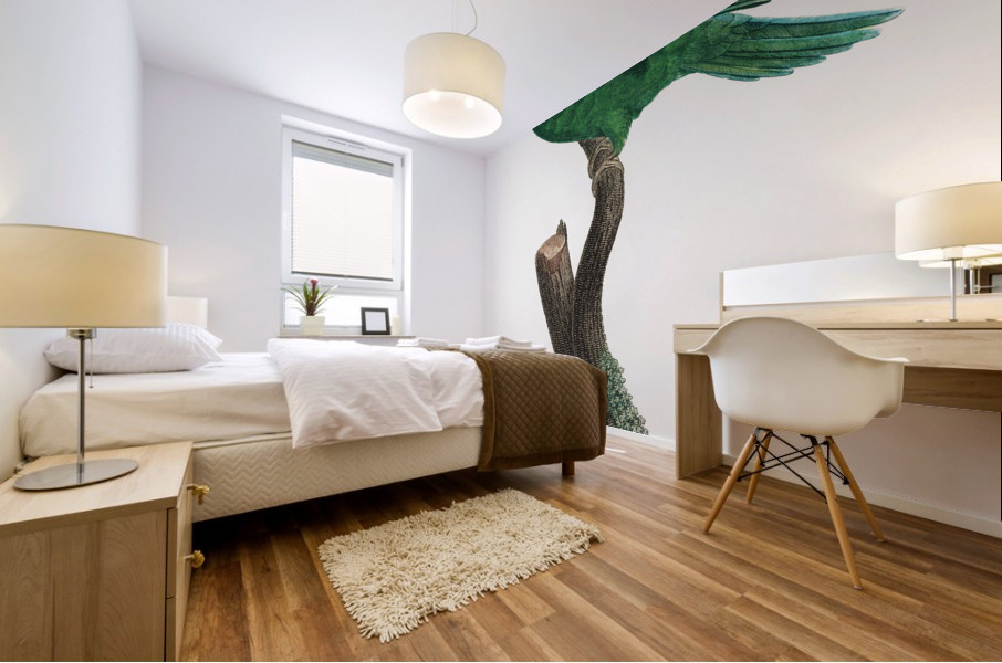 Canary-winged parakeet  Mural print