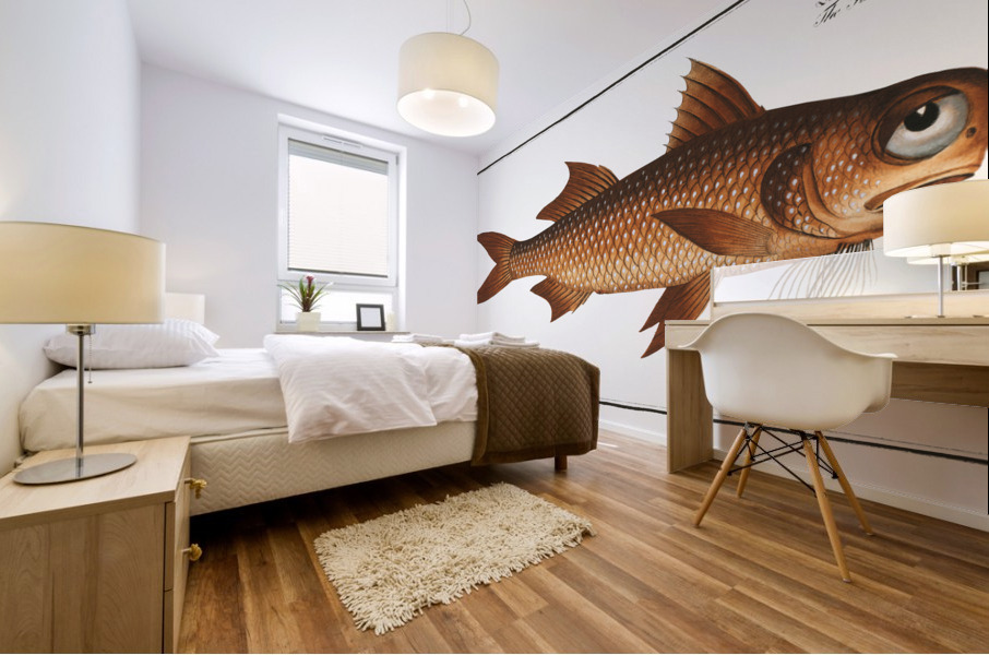 Flat-Nose Polynemus decadactylus Mural print