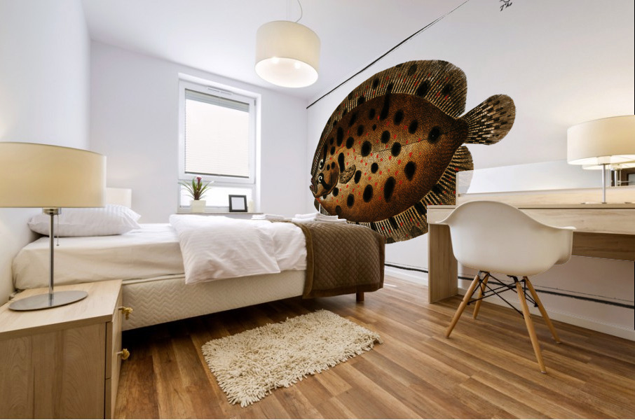 Whiff Pleuronectes punctatus Mural print