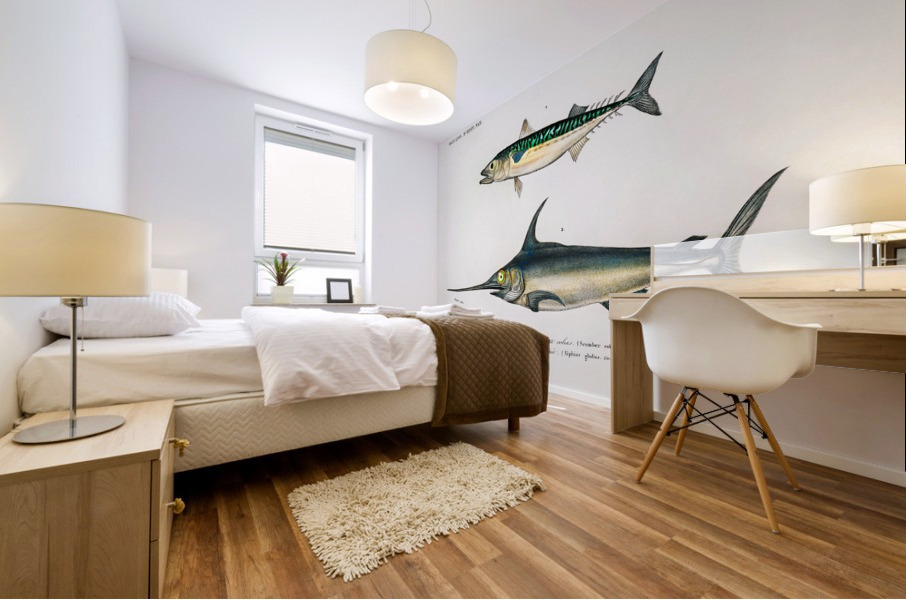 Different types of beetles Mural print