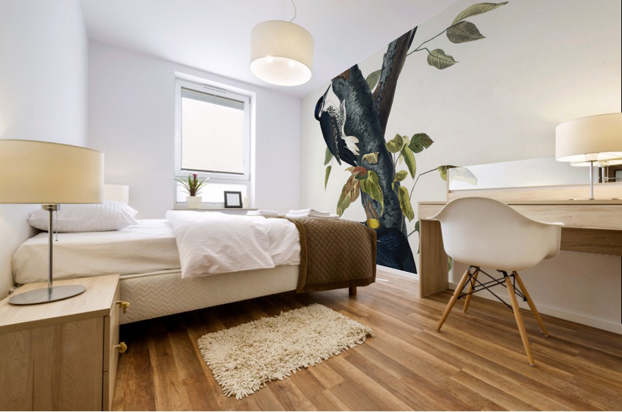 Three-toed Woodpecker Mural print