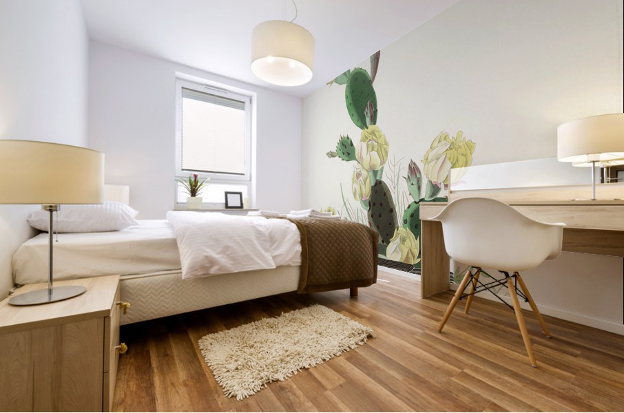 Grass Finch or Bay-winged Bunting Mural print