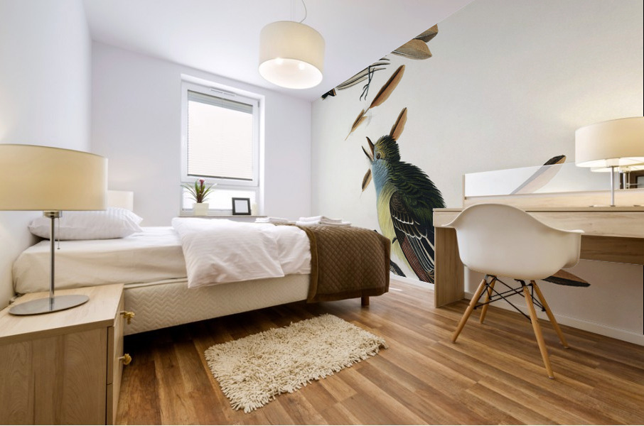 Great Crested Flycatcher Mural print