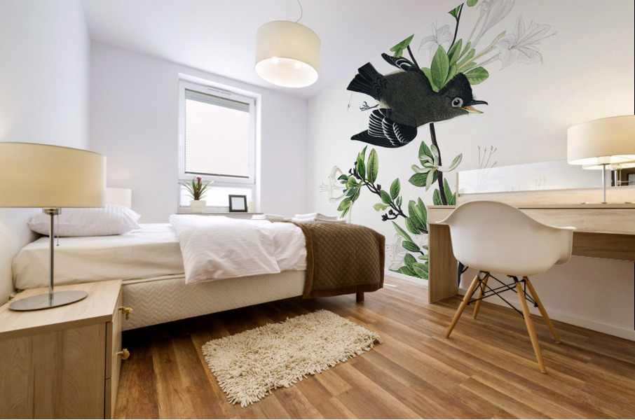 Wood Pewee Mural print