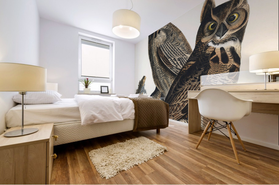 Great Horned Owl Mural print