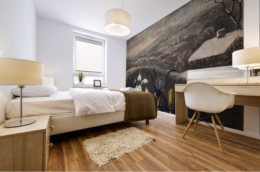 The Snowdrops Mural print