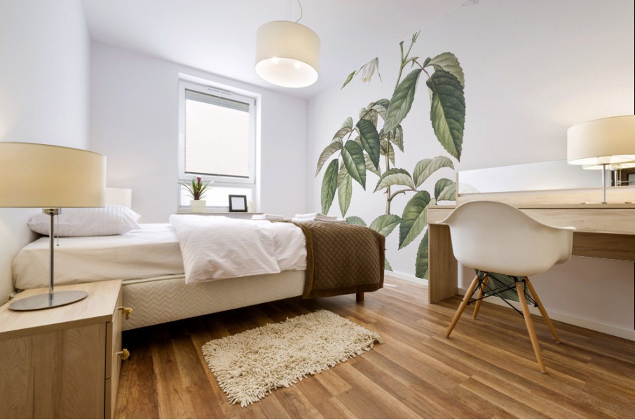 Blooming musk roses Mural print