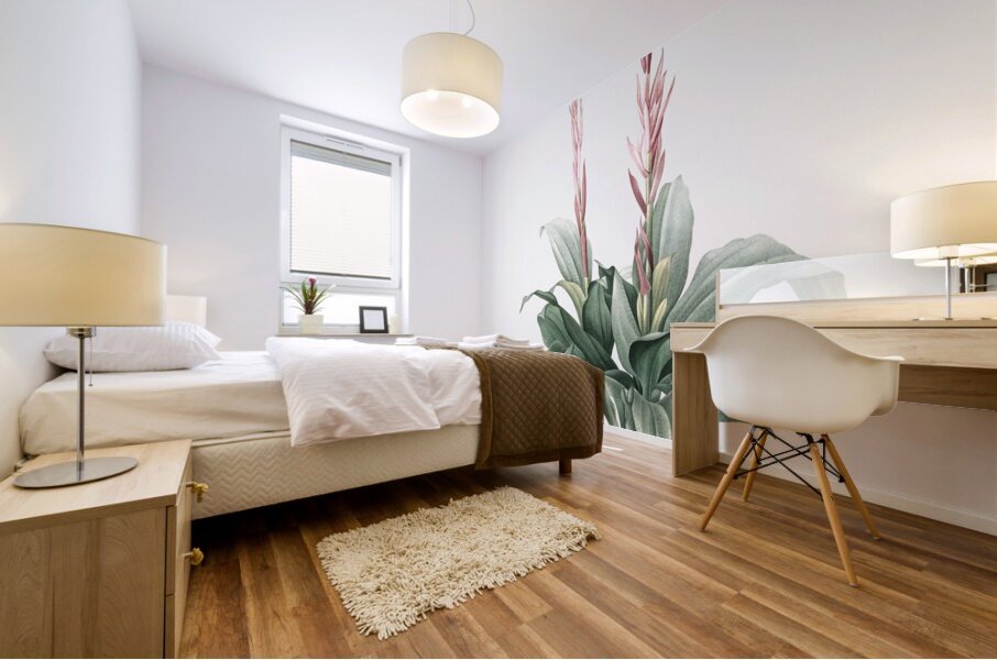 Latin American lady orchid illustration  Mural print