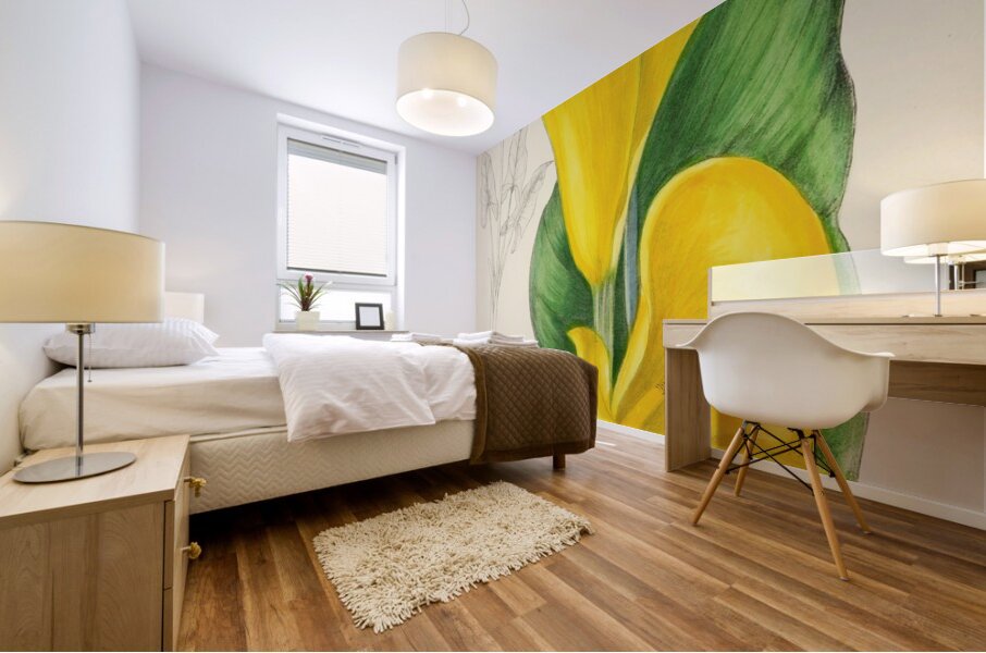 Richardia Angustiloba Mural print