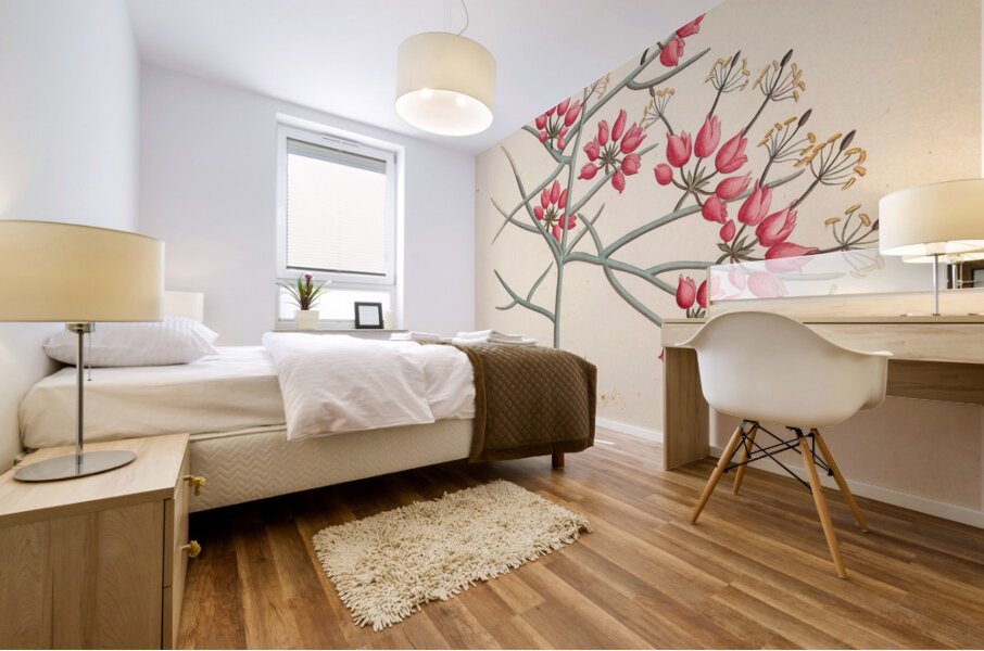 Cleome juncea. [Cadaba aphylla] 1817 Mural print