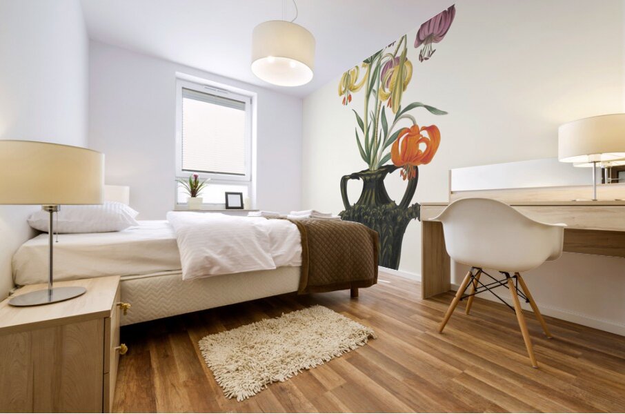 Lilium Pomponium Lilium Chalcedonicum 1834 Mural print