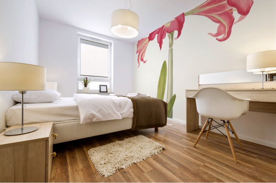 Amaryllis Solandriflora Var. Or Amaryllis Johnsoni 1834 Mural print