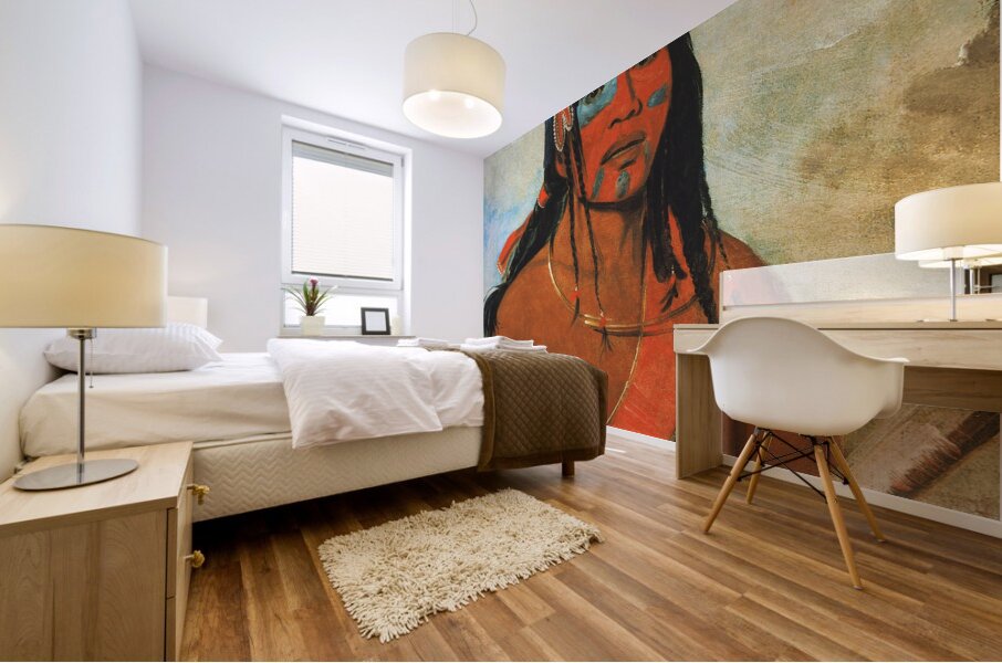 O-Tá-Wah The Ottaway a Warrior 1835 Mural print