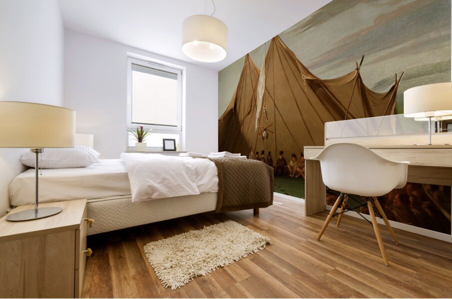 Sioux Dog Feast 1832-1837 Mural print