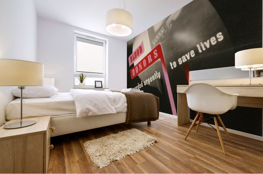 Blood Donors are Needed Urgently to Save Lives Mural print