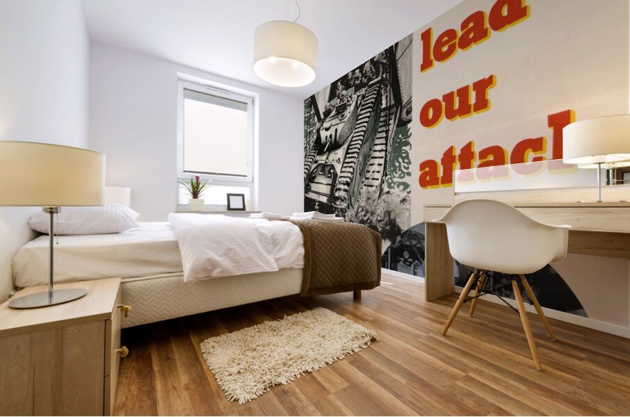 Tank Landing Craft Lead Our Attack Mural print