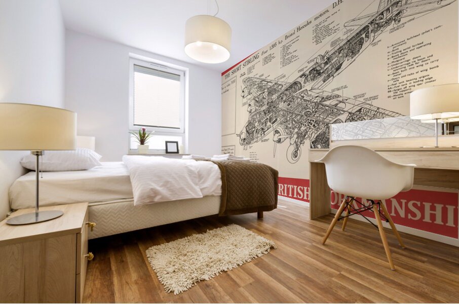 This is What You are Making…A Mighty Machine of British Workmanship – The Short Stirling Mural print