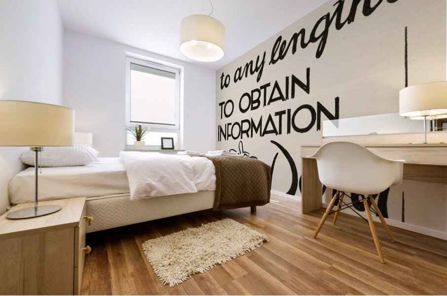 Hitler Will Go to Any Lengths to Obtain Information – Don’t Talk Mural print