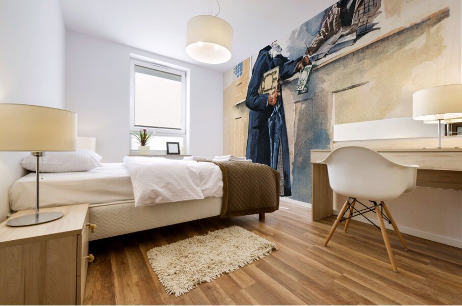 Man getting medicines 1893 by Edward Penfield Mural print