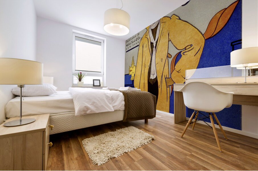 Automobile calendar for 1906 ca. 1905 by Edward Penfield Mural print