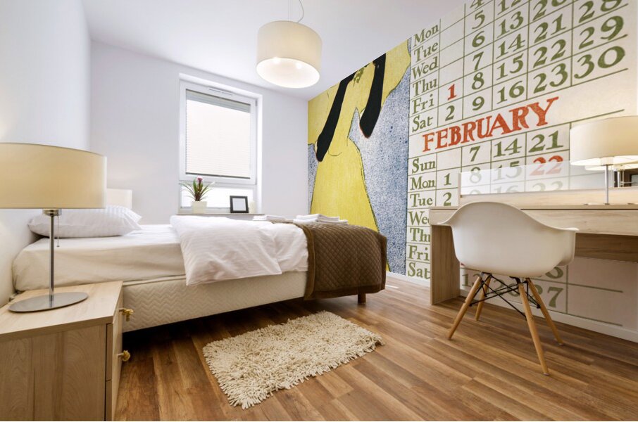 Calendar 1897 1896 by Edward Penfield Mural print