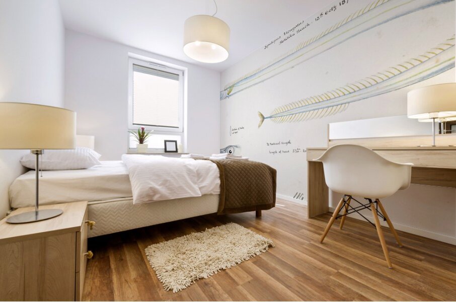 Antique fish Benthodesmus Elongatus South Pacific Fishes by Frank Edward Clarke 1849-1899.  Mural print