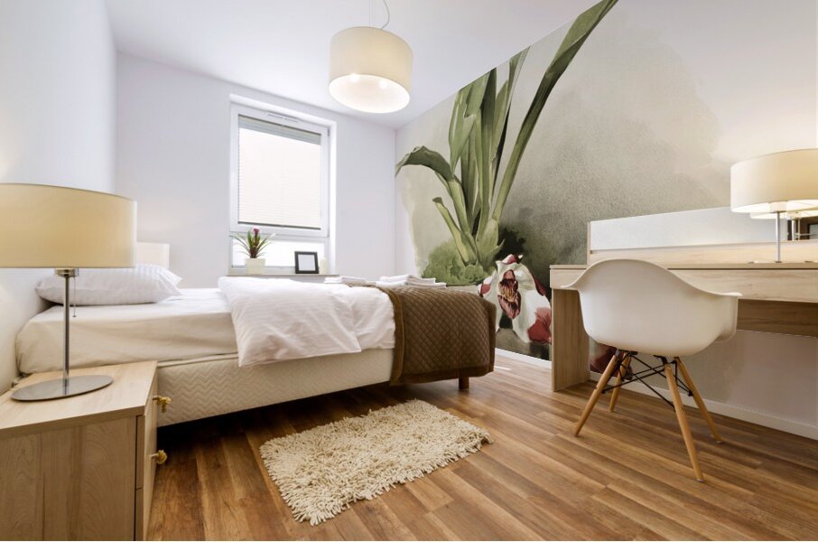 Zygopetalum klabochorum from Reichenbachia Orchids 1888-1894 illustrated by Frederick Sander 1847-1920.  Mural print