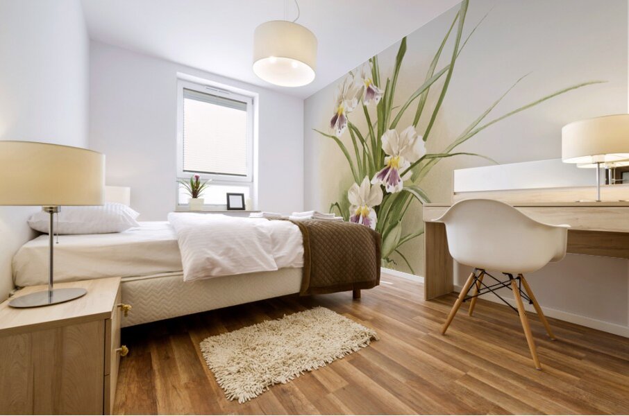 Miltonia phalænopsis from Reichenbachia Orchids 1888-1894 illustrated by Frederick Sander 1847-1920.  Mural print