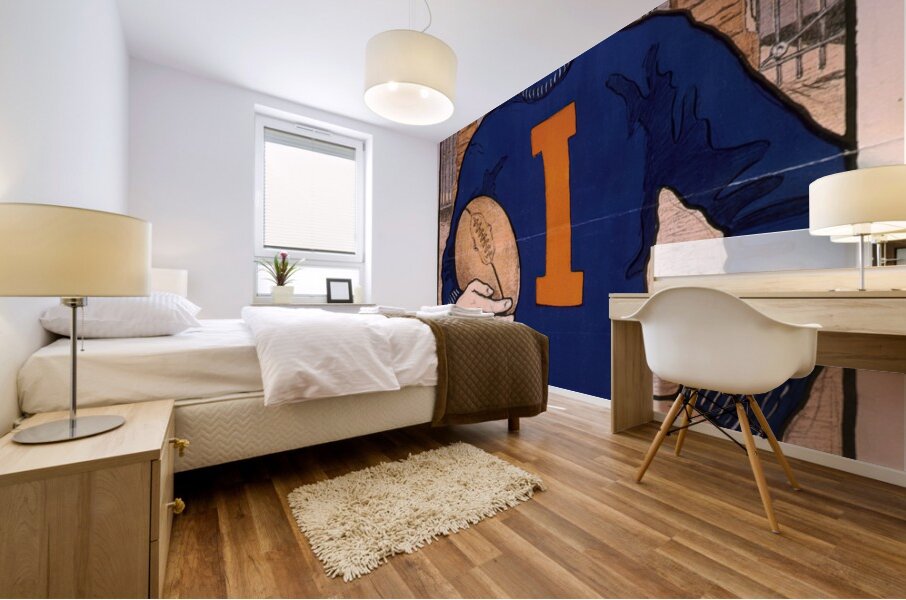 Illinois Field 1902 Poster by Bristow Adams American 1875 – 1956 Mural print