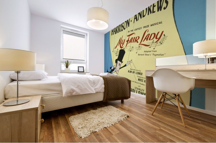 My fair lady 1956 Al Hirschfeld American 1903-2003 Artcraft Lithograph Poster Mural print