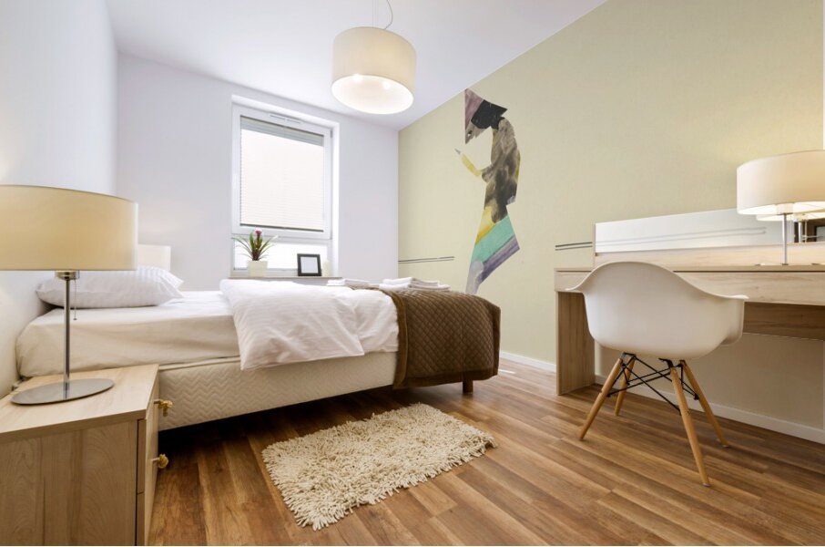 ‘Der vergötterte Menschenmann …’ 1932  My Pictures Become Wilder and Wilder By John Elsas Mural print