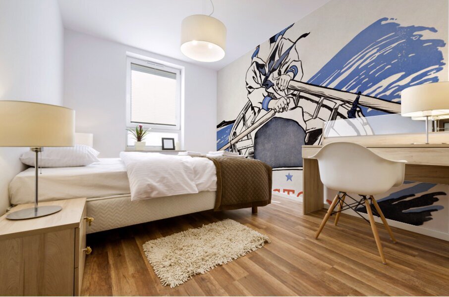 Every Girl Pulling for Victory Victory Girls United War Work Campaign 1918 by Edward Penfield Mural print