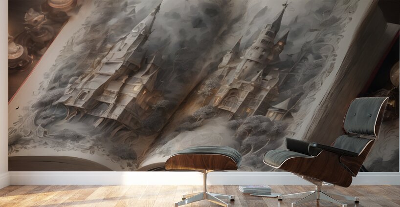 Fabled Castle Book By ISHISH Wall Murals