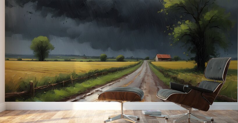 Down The Dirt Road By ISHISH Wall Murals