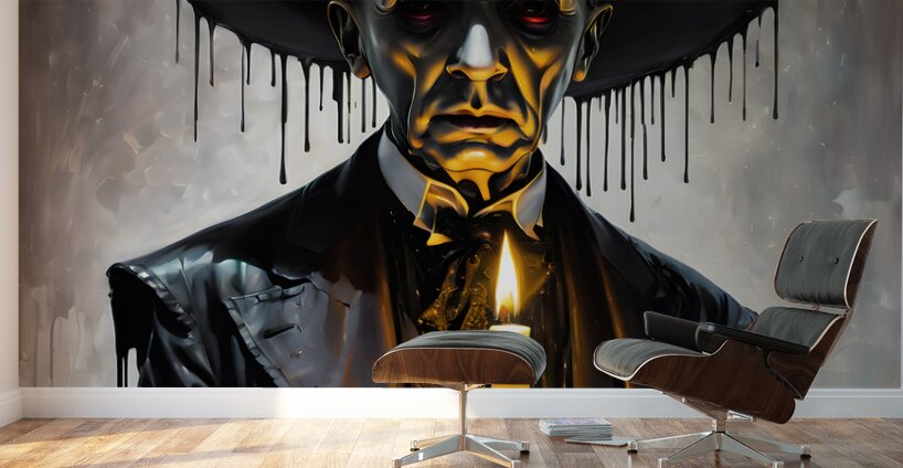 A Drip-ling Candle Ghost By ISHISH Wall Murals