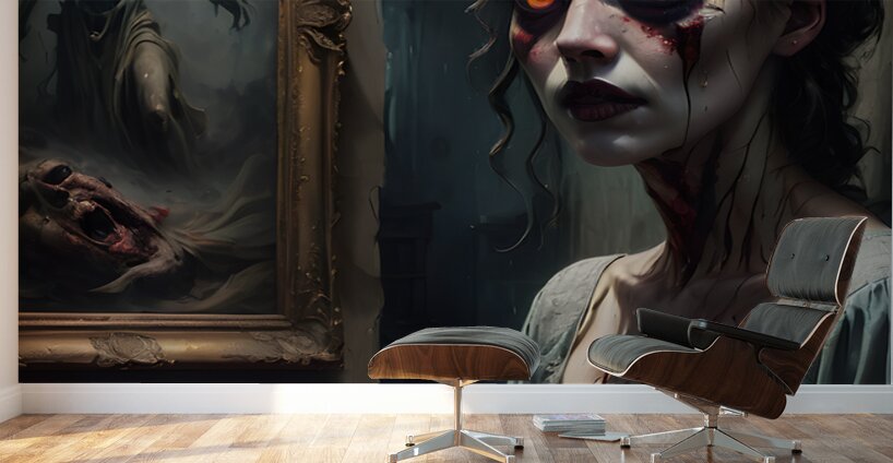 Bone-chilling Zombie By ISHISH Wall Murals