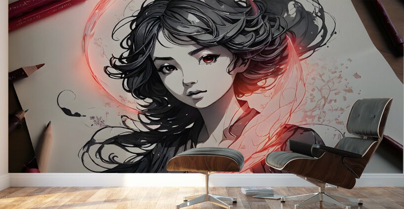 Magical Young Lady By ISHISH Wall Murals
