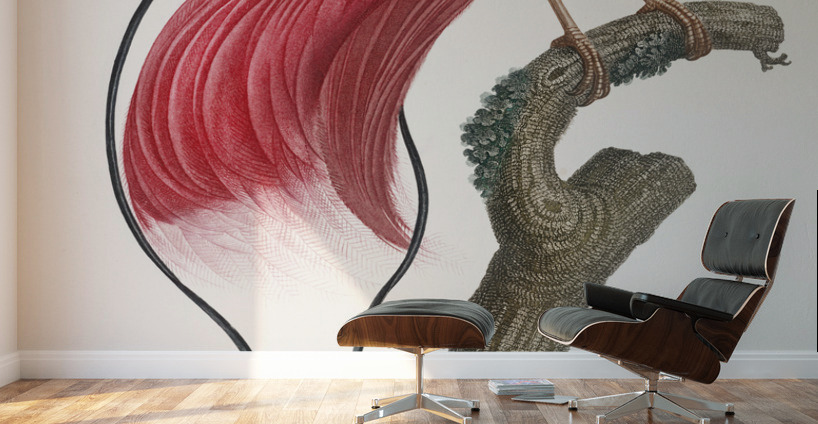 Red bird of paradise  Wall Murals