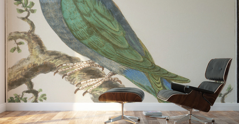 European bee eater in vintage style Wall Murals