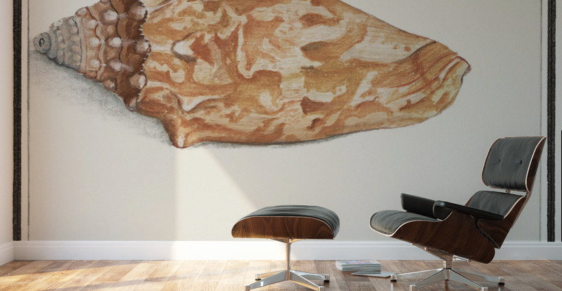 Flamingo in vintage style Wall Murals