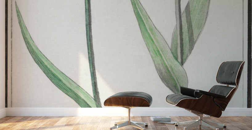 Tulip in vintage style Wall Murals