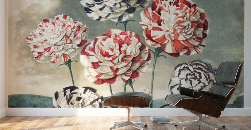 A Group of Carnations Wall Murals