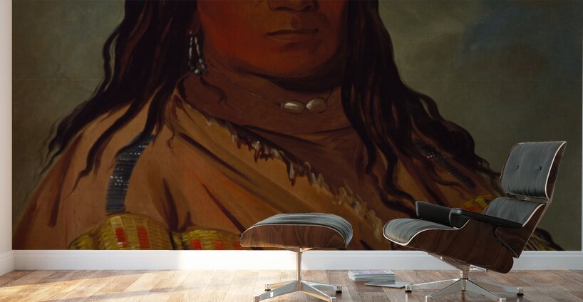 Chá-Tee-Wah-Née-Che No Heart Chief of The Wah-Ne-Watch-To-Nee-Nah Band 1832 Wall Murals