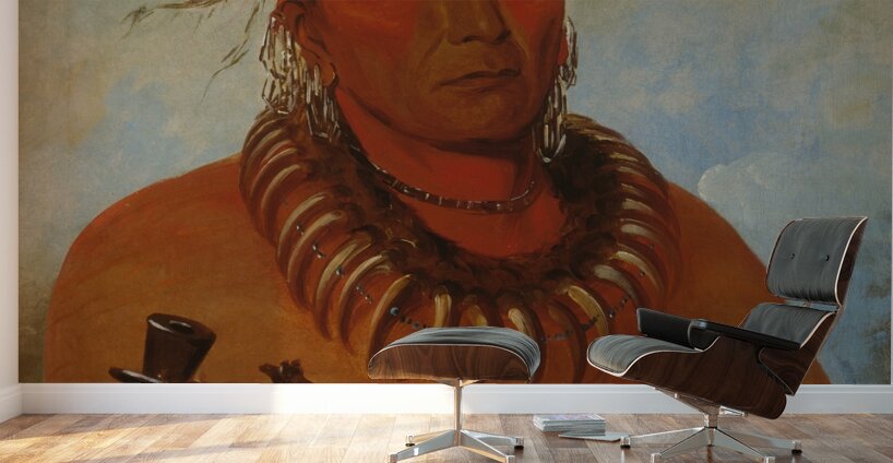 Háw-Che-Ke-Súg-Ga He Who Kills The Osages Chief of The Tribe 1832 Wall Murals