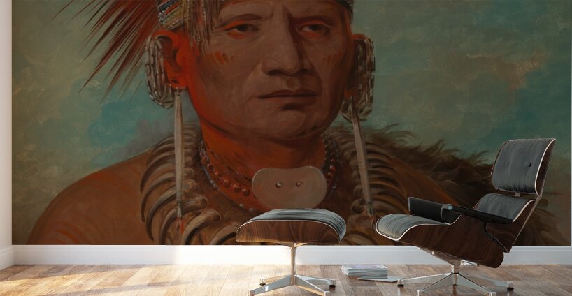 Neu-Mon-Ya Walking Rain War Chief 1844-1845 Wall Murals