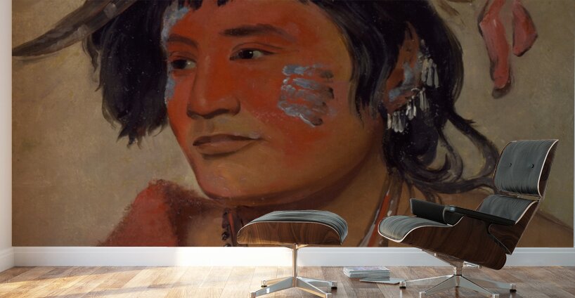 Pah-Shee-Náu-Shaw a Warrior 1831 Wall Murals