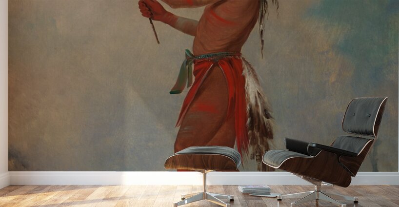 We-Chúsh-Ta-Dóo-Ta Red Man a Distinguished Ball Player 1835 Wall Murals